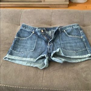 X2 high waist denim shorts Sz 12 like new